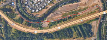 Map of Closure on Frager Rd