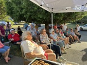 drinks in the driveway
