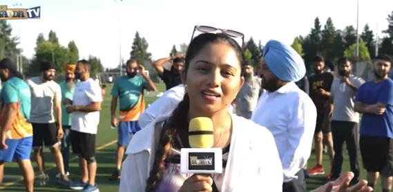 Council President Kaur reporting at the Punjab Sports Camp at Wilson Playfields