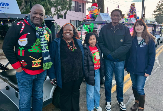 Winterfest parade with Councilmembers