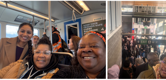 Riding the light rail