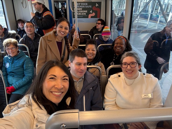 Riding the light rail with local councilmembers