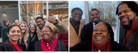 At the Kent Des Moines station