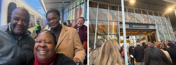 At the Kent Des Moines station