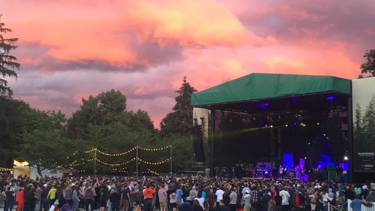 Sunset at Marymoor Part Concert Venue