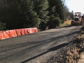 interim gravel trail has been graded smooth 