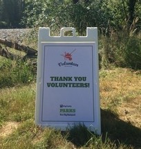 Parks volunteer thank you