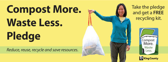 Waste Less. Compost More Pledge 
