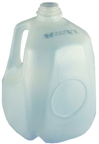 plastic white milk jug