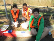 EAS Students storm drain marking 