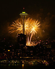 Space Needle Fireworks 