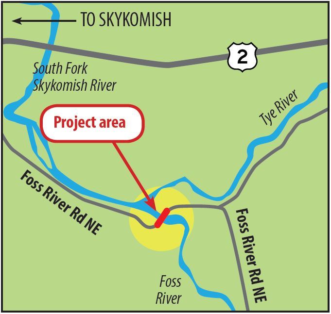 Foss River Bridge #2605A Location Map