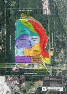 Cedar Hills Regional Landfill Site Development Map
