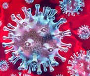 artist rendering of a virus