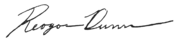 Reagan Dunn signature