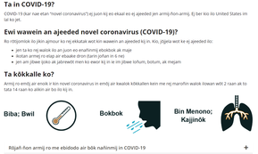 COVID-19 information in multiple lang