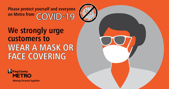 wear a mask on transit graphic