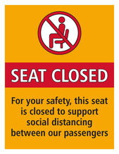 Seat Sign Closed