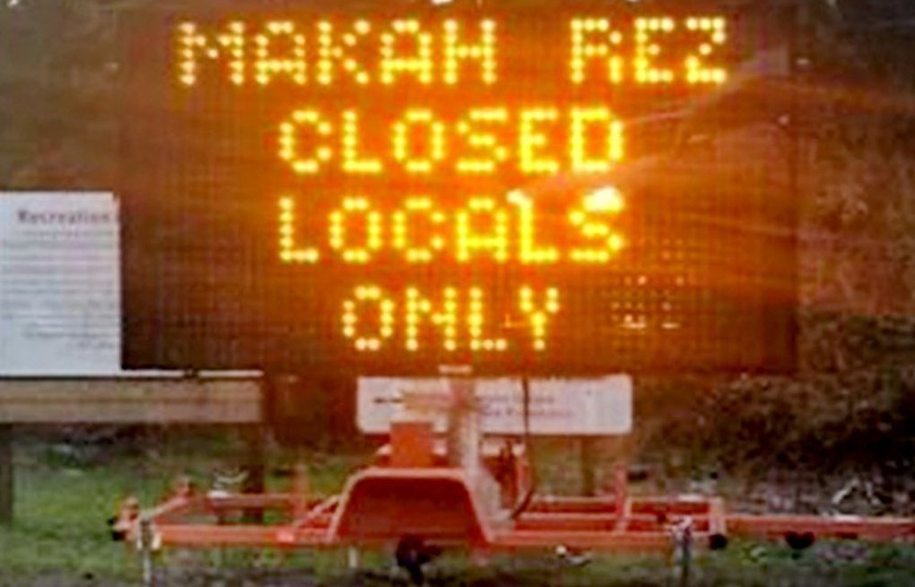 Makah street sign