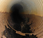 Rusted-out culvert