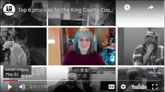 King County Council 2021 priorities video