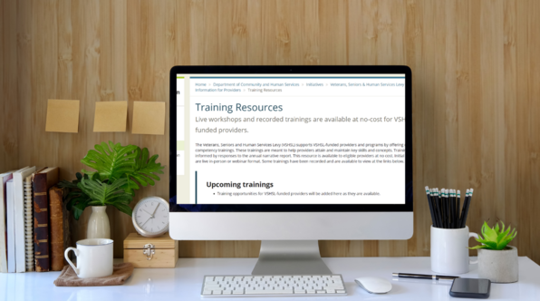 training resources for providers webpage