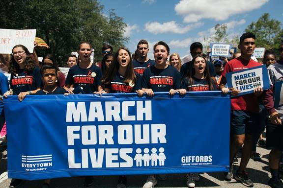 Caption: The pre-pandemic March for Our Lives. Photo courtesy of Alex Radelich, Unsplash.