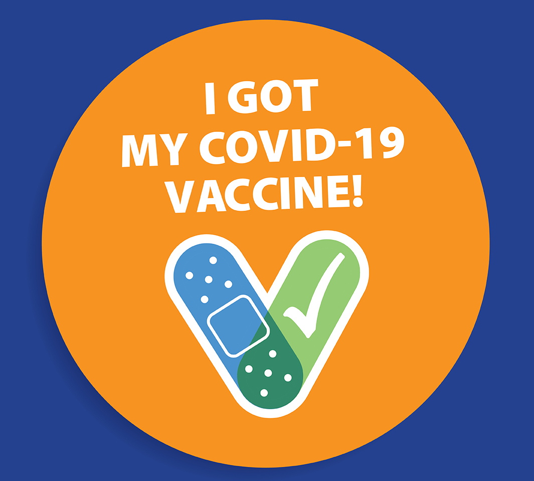 CDC vaccine sticker