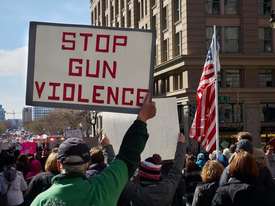 stop gun violence sign - Photo by Chip Vincent on Unsplash