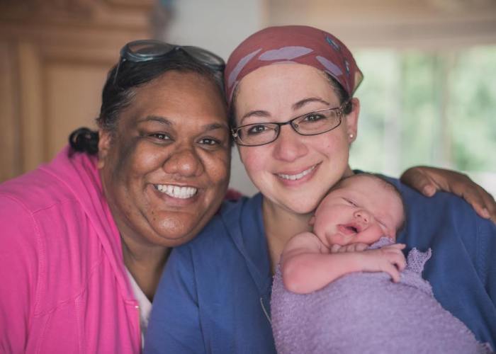 Photo of The authors, Tara Lawal and Jodilyn Owen, of Rainier Valley Midwives.