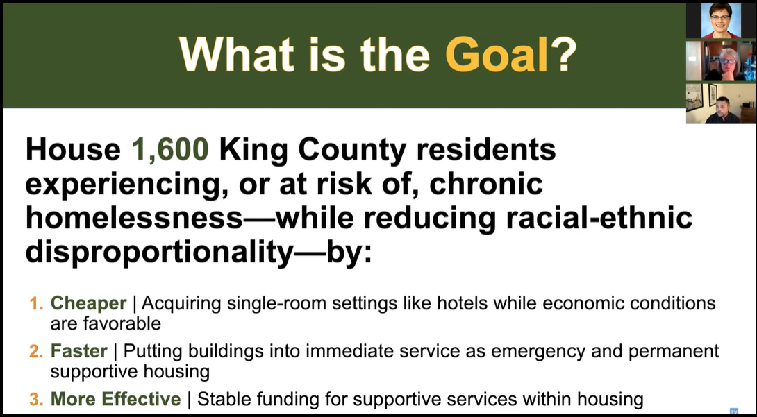 Health through Housing presentation slide