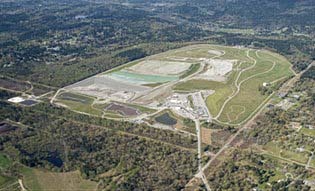 Aerial photo showing Cedar Hills Landfill