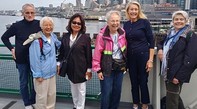 greenwood senior center members on a ferry