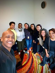 Group photo at Tubman Health Center