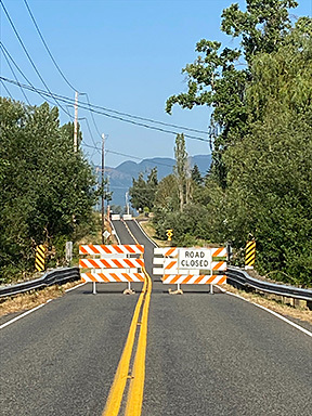 Newaukum Creek Bridge closure