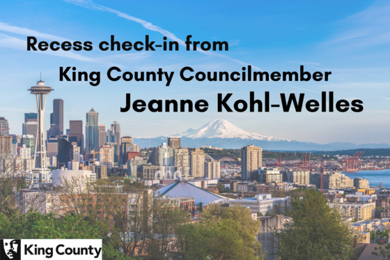 Mid-recess check in from Councilmember Kohl-Welles