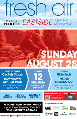 Event flyer for the August 28th bike ride. 
