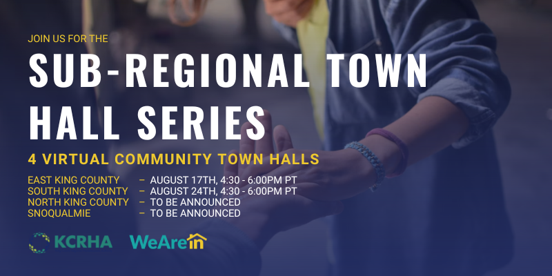 King County Homelessness Town Hall