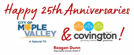 Happy 25th Birthday Maple Valley and Covington