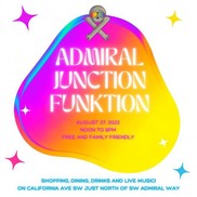 Logo with funky colors Admiral Junction Funktion Aug 27 2022