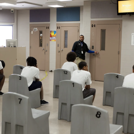 youths in detention center 