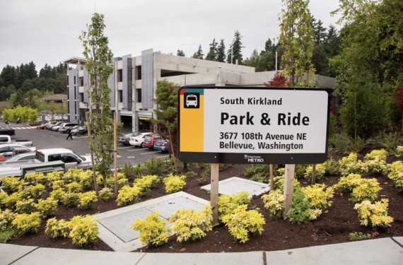 park and ride sign