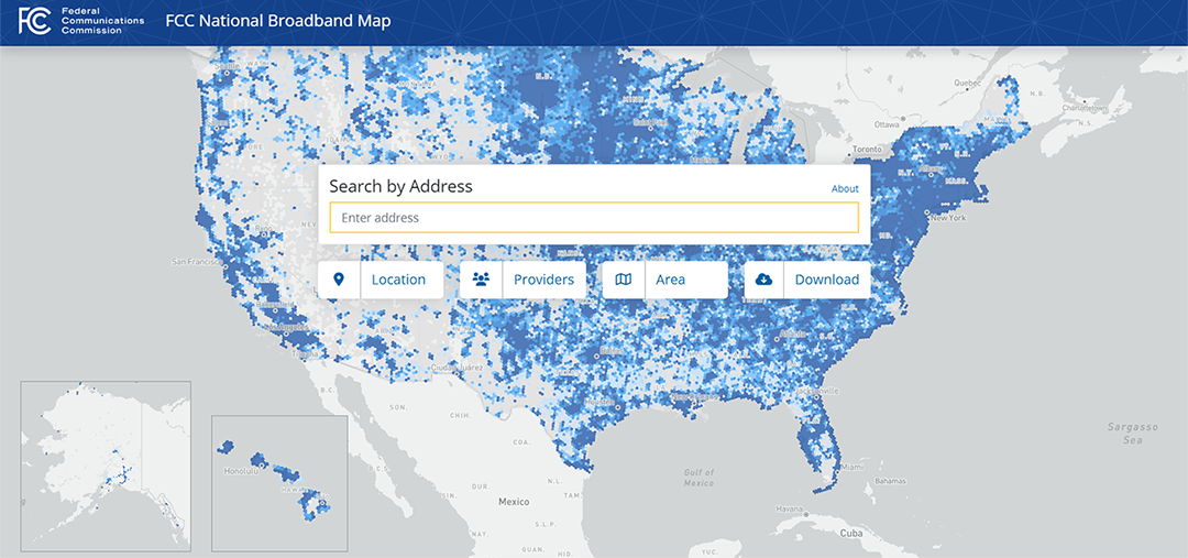 FCC searchable map