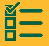 yellow background with generic green survey boxes, top box checked