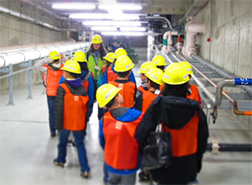 School field trip to a wastewater treatment plant