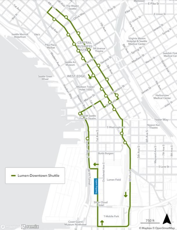 Taylor Swift concert shuttle Lumen Downtown