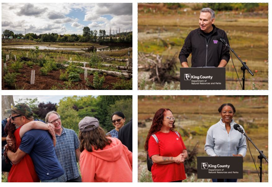 Montage of photos taken during the Chinook Wind celebration event