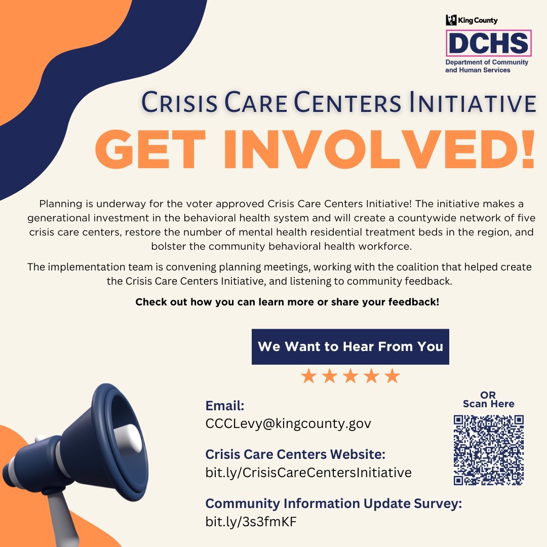 Crisis Care Centers - Get involved