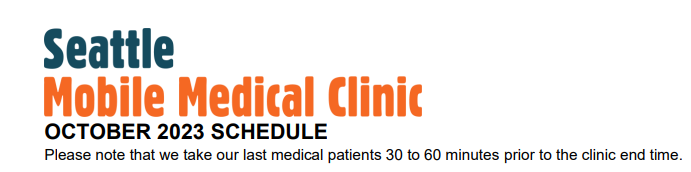 Mobile Medical team calendar heading