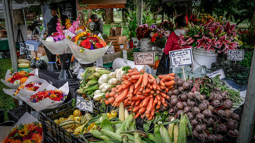 Farmers market produce
